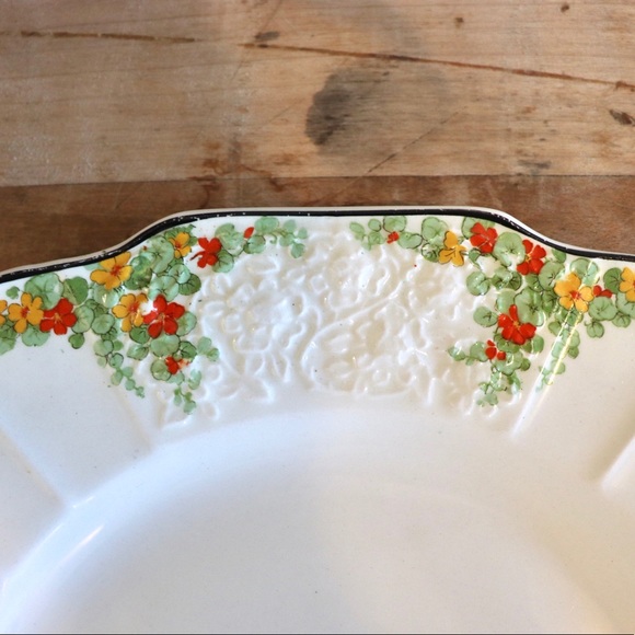 Antique Myott Son & Co Plate Floral 1930’s - Picture 2 of 4